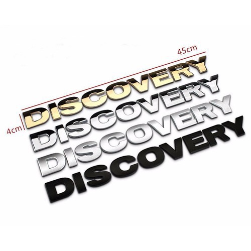 Bộ tem chữ nổi 3D DISCOVERY trang trí xe hơi ô tô