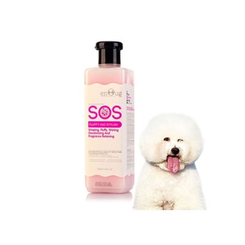 Sữa tắm cho chó SOS 530ml poodle, lông trắng, lông tối màu  - Sữa tắm chó mèo