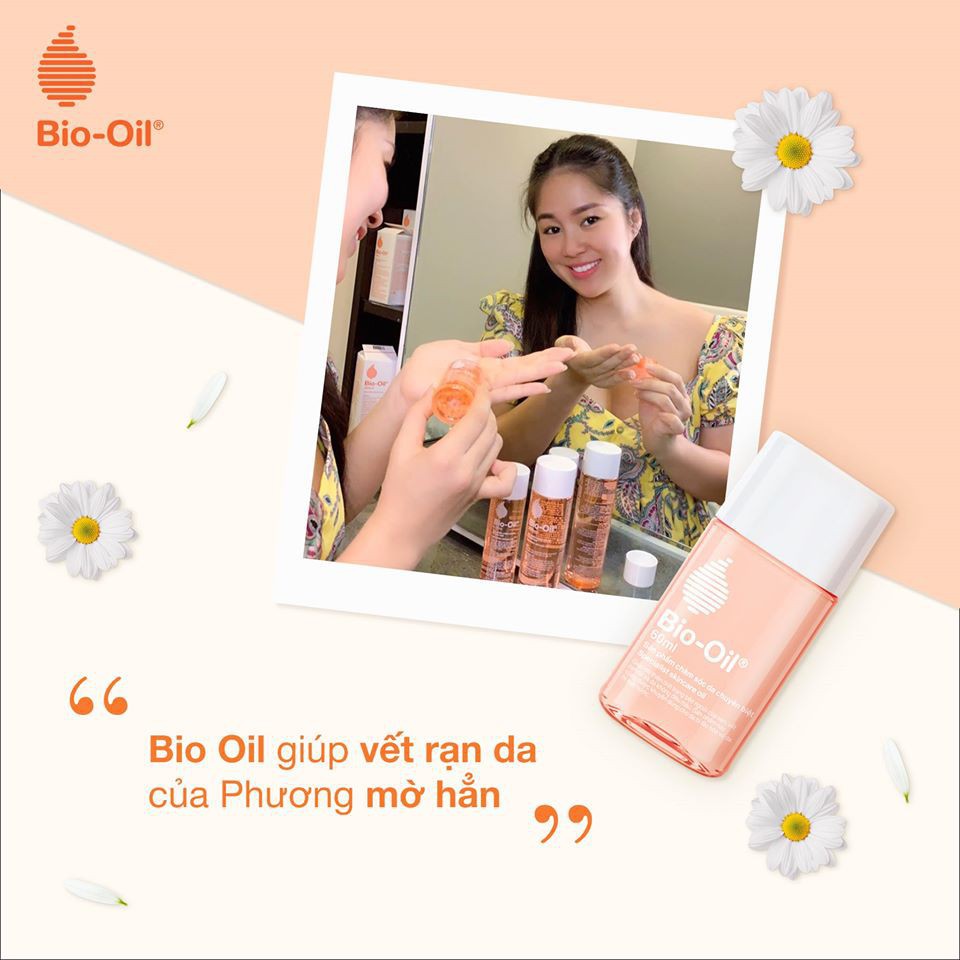 Bio Oil - Hỗ trợ làm mờ sẹo, giảm sự hình thành các vết dạn da cho bà bầu (lọ 60ml)