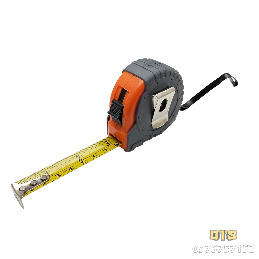 Thước cuộn thép bọc cao su 3m AMTECH 5070040 chuyên dùng trong thi công, thiết kế, xây dựng - Thước rút độ chính xác cao