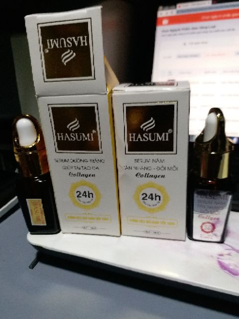 Serum trắng da nám tàn nhang collagen hasumi