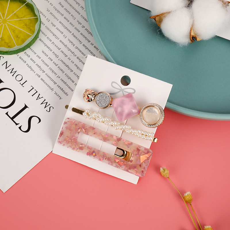 Kẹp Tóc Nữ Đính Ngọc Trai Đơn Giản Jp5