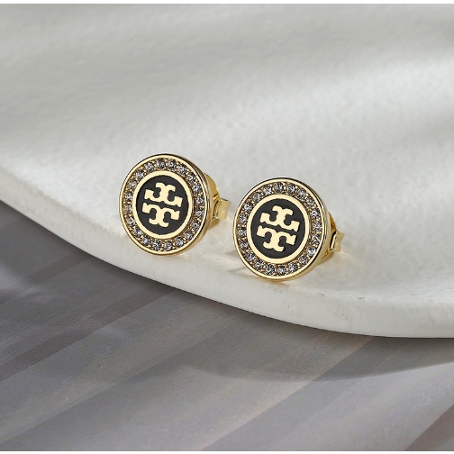 Khuyên Tai Toryburch Miller Pav Mạ Bạc 925s Phong Cách Âu Mỹ