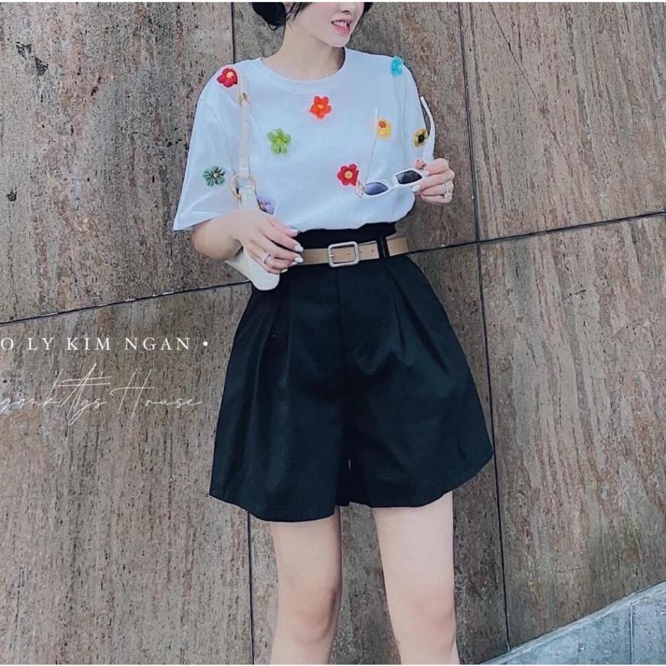 Set đồ nữ cá tính, set quần sóc áo thun đi chơi sang chảnh mùa hè đẹp YA140 | BigBuy360 - bigbuy360.vn