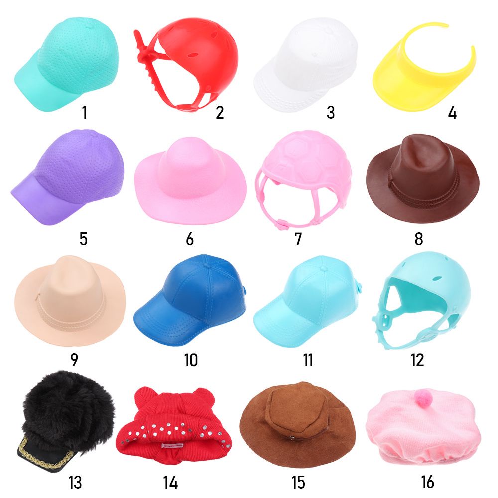 Mũ bóng chày nhiều kiểu dáng thời trang cho búp bê 30cm 1/6