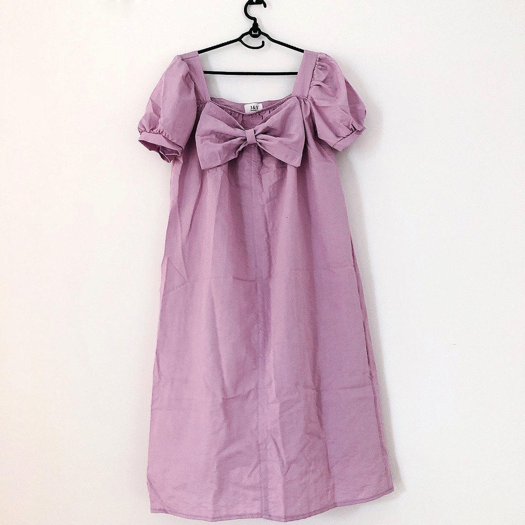 Váy bầu tím pastel