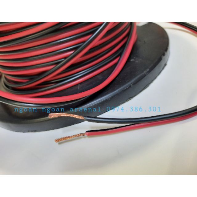 Dây loa lõi đồng ko oxy nhập khẩu hãng TH cable 2×0,5ly dùng cho loa máy tính, loa công suất nhỏ. Báo giá 1 mét