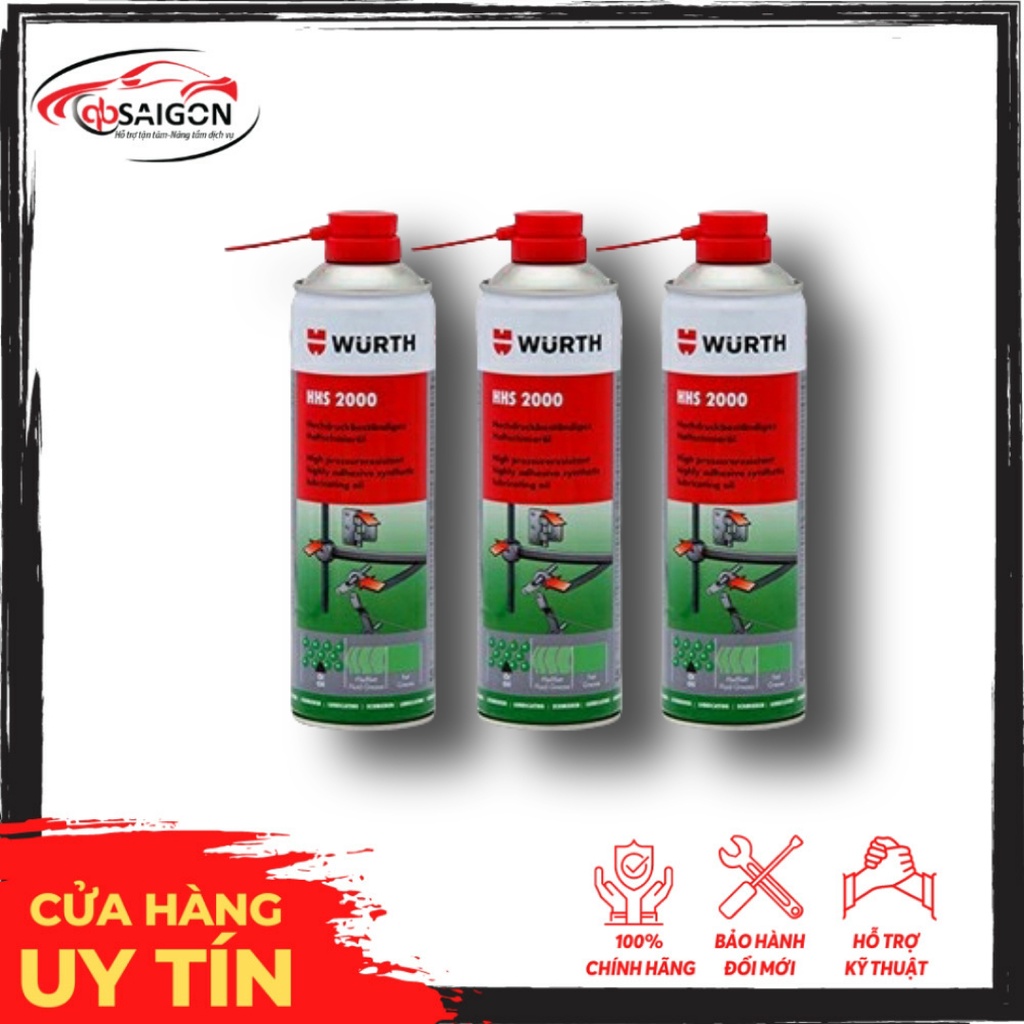 ] 🚗 Mỡ Bò Nước Hhs2000 500ml 500ml - Wurth-Đức - 0893106