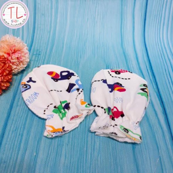 Bao tay cotton bo chun nhiều mẫu mã đáng yêu cho bé