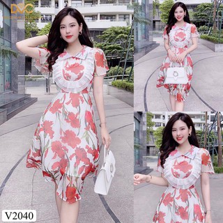 Váy, đầm hoa - hàng thiết kế dvc