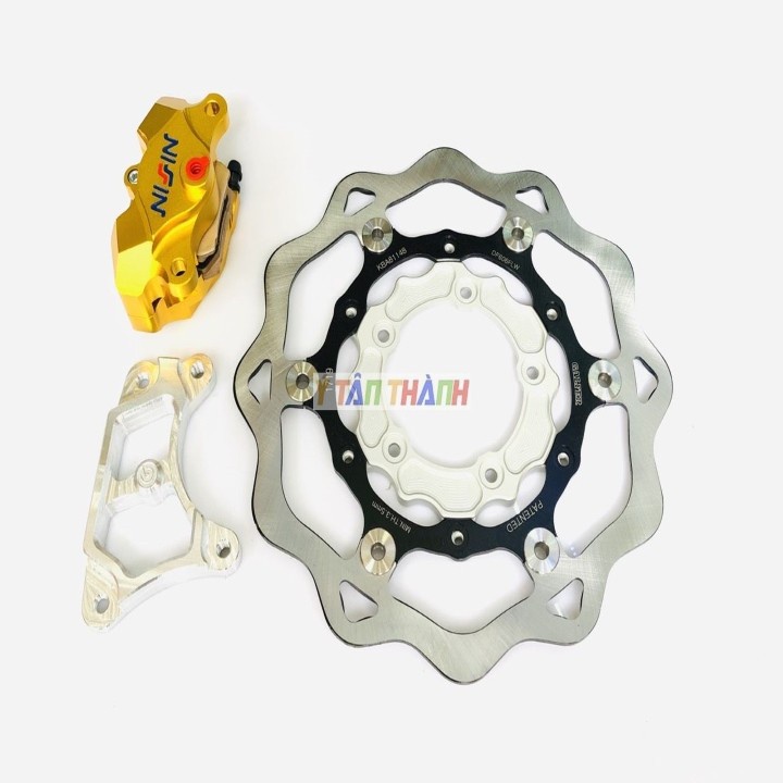Bộ Đĩa Ktm Heo Nissin Vàng Gắn Vario 2019 MS1602