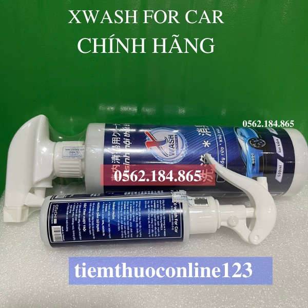 [CHÍNH HÃNG CHỤP THẬT] XWash For Car Xwash Nước tẩy rửa, khử mùi nội thất ô tô, xe hơi