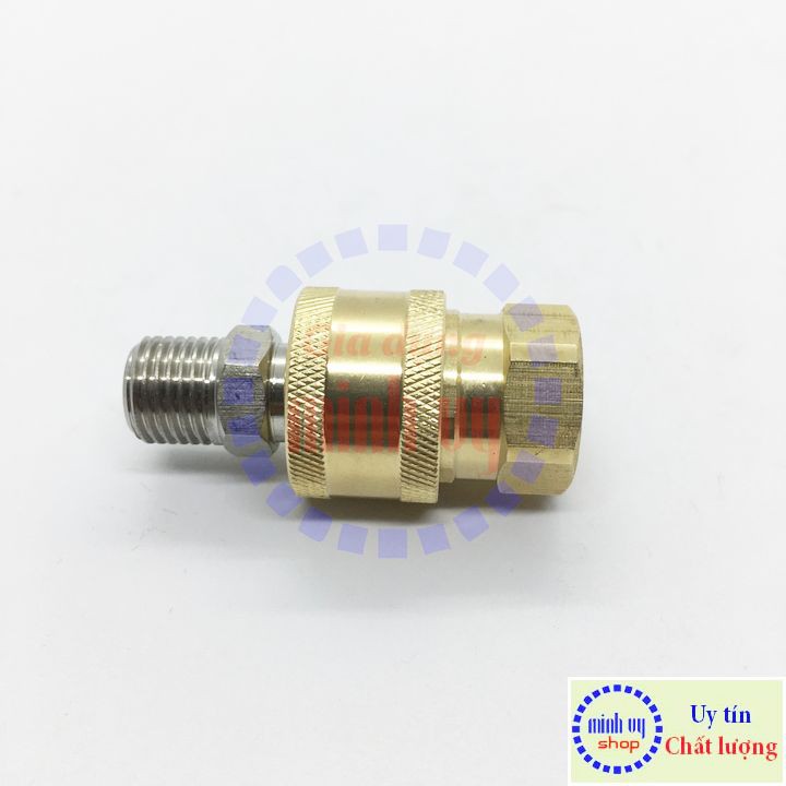 Bộ khớp nối nhanh 3/8&quot;-DucNCaiT - ren 17mm đầu ra cho máy rửa xe áp lực cao, máy xịt rửa cao áp, máy rửa xe gia đình