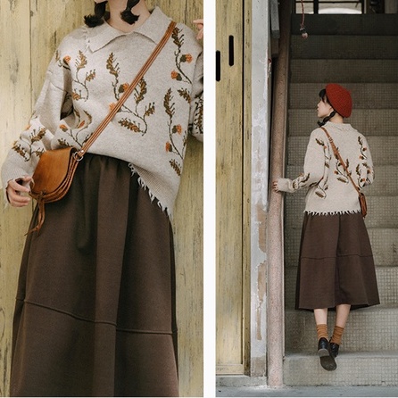 Chân váy boho dáng dài