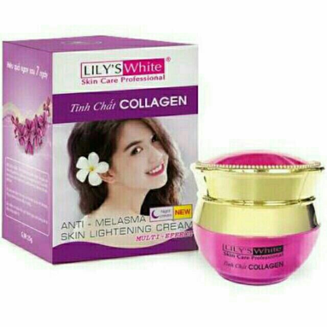 Kem sạch nám trắng da Lily’s white tinh chất collagen