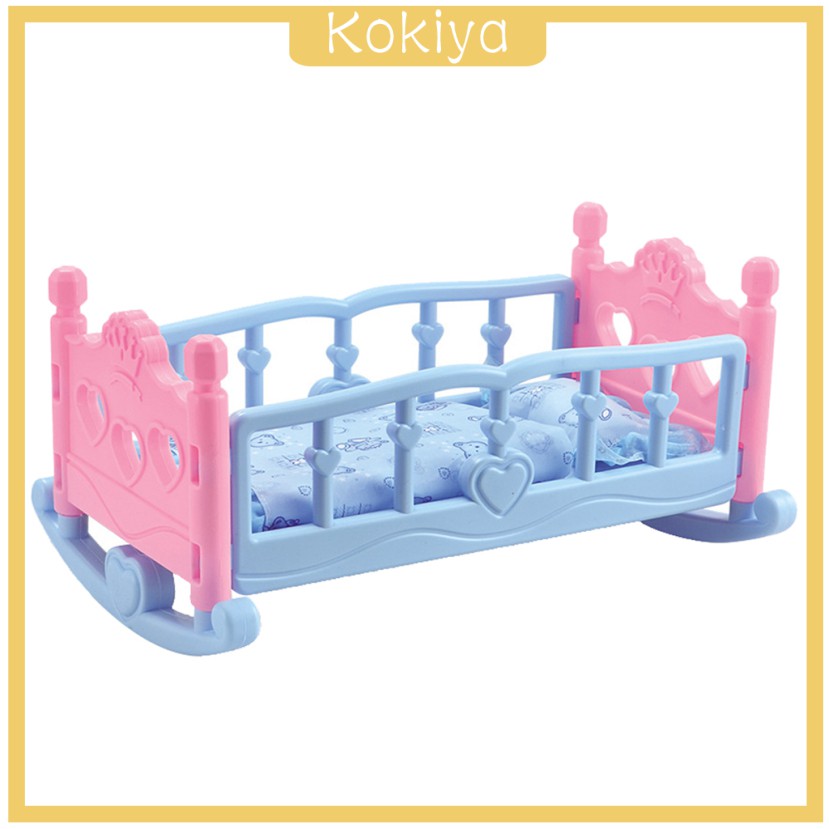 Bộ Chăn Gối Đệm Nôi Búp Bê Bập Bê Đồ Chơi Cho Bé Gái