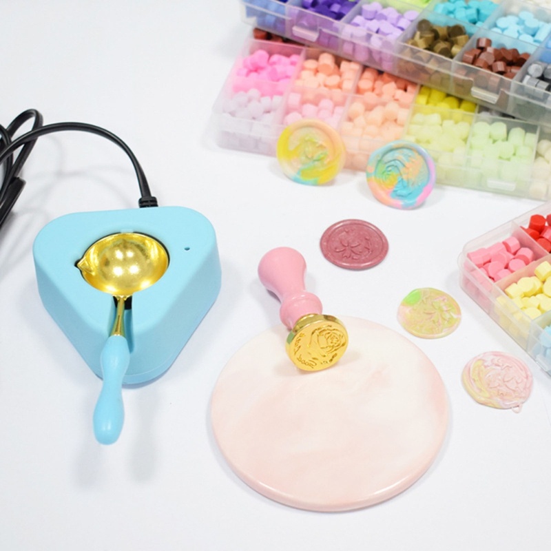 Bộ Nồi Nấu Sáp Đóng Dấu Niêm Phong Kèm Muỗng