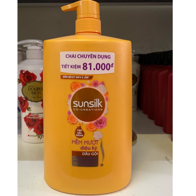 ( Mẫu mới ) Dầu gội Sunsilk mềm mượt diệu kỳ 1,4kg (mầu vàng)