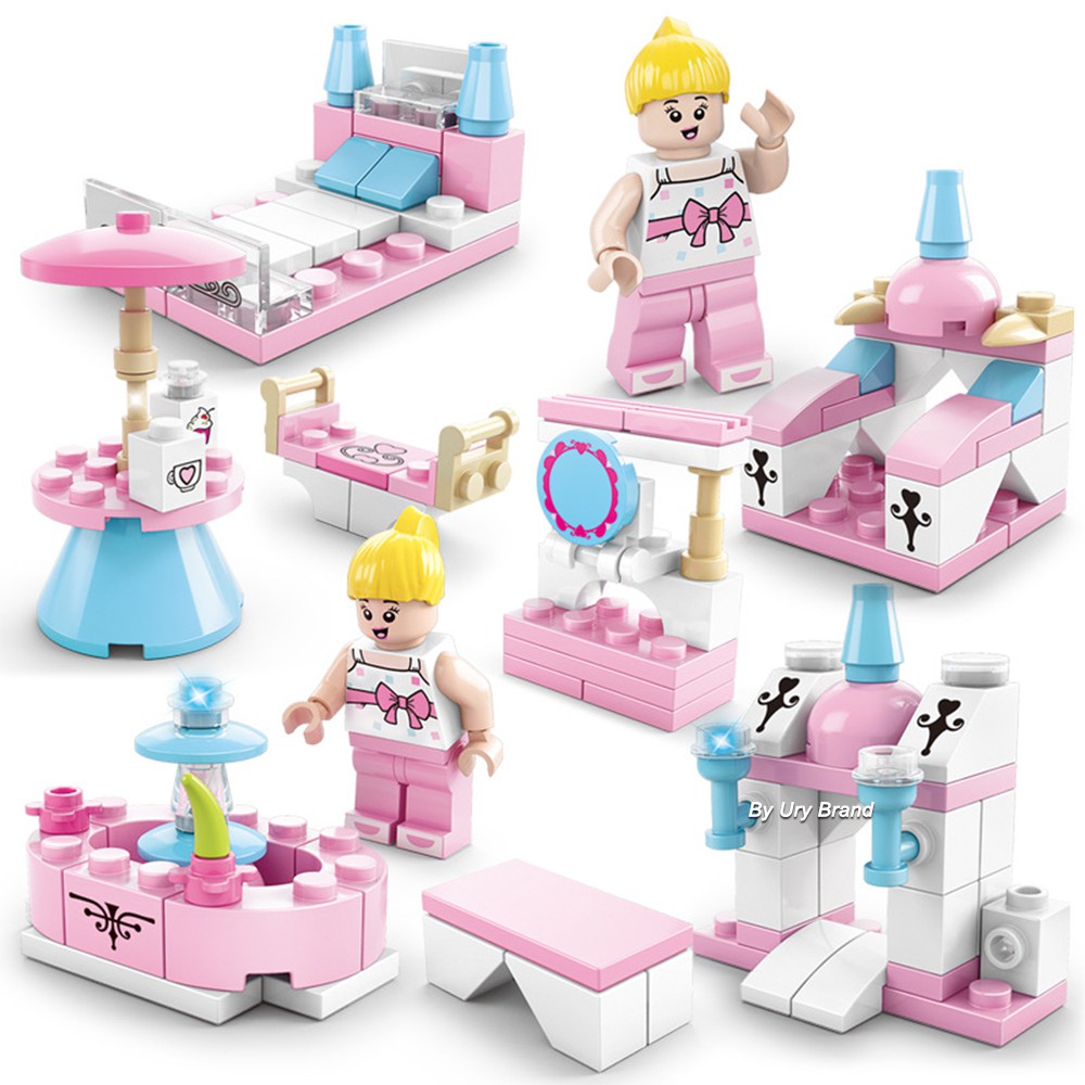[Mã LIFETOYS1 giảm 30K đơn 99K] Bộ Lắp Ghép Lego Hình Lâu Đài Công Chúa 6 Trong 1