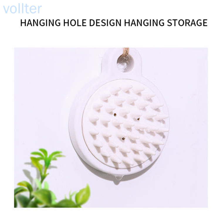 Bàn chải massage da đầu bằng silicon mềm sử dụng tiện lợi cho nam và nữ