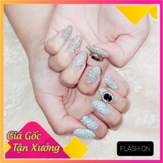 Sơn gel nhũ màu bạc flash siêu bắt sáng phụ kiện làm nail chăm sóc móng