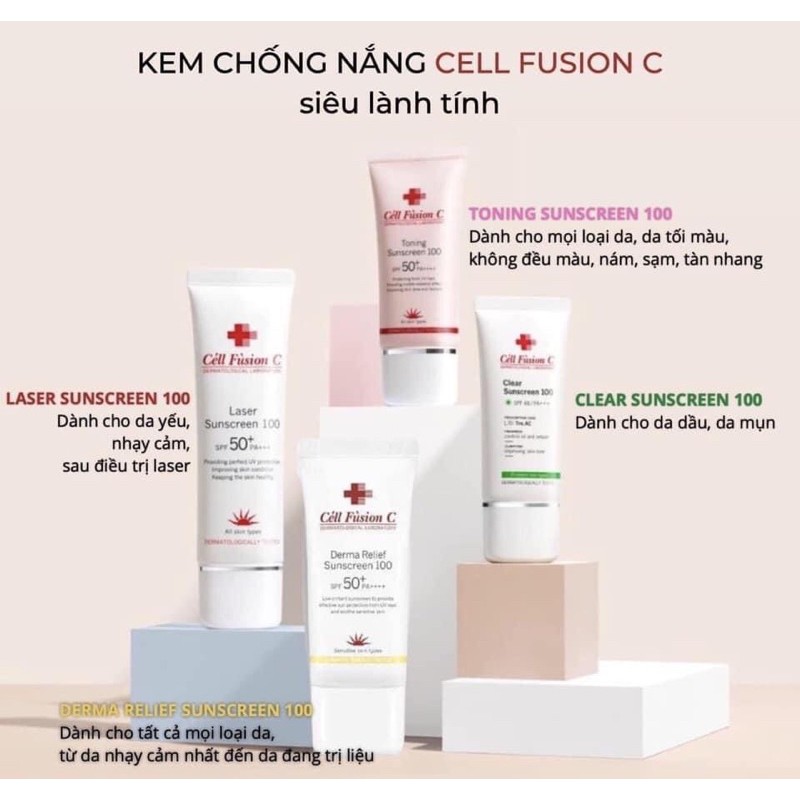 [Chính hãng] Kem chống nắng Cell Fusion C 50ml