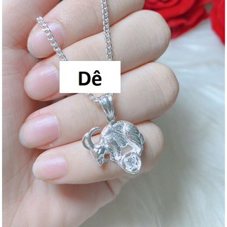 Mặt dây chuyền bạc 12 con giáp (không dây)