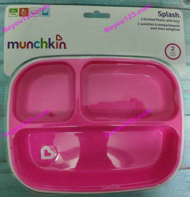 Tách vỉ -1 Khay ăn dặm chống trượt chia 3 ngăn Munchkin cho bé