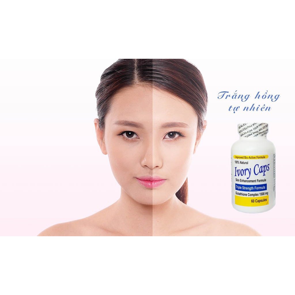 Viên uống trắng da ivory caps viên uống bổ sung Glutathione | BigBuy360 - bigbuy360.vn
