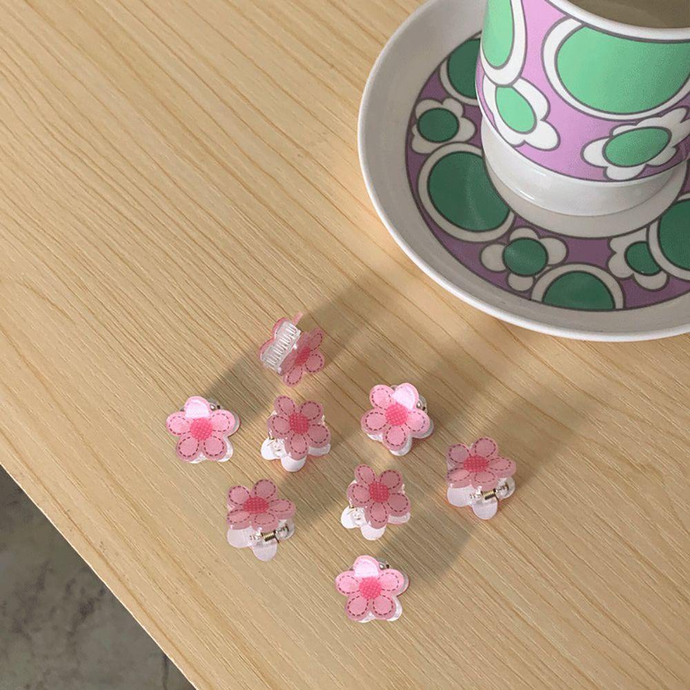 Set 4 Kẹp Tóc Hình Hoa Anh Đào Nhiều Màu Dễ Thương Cho Nữ
