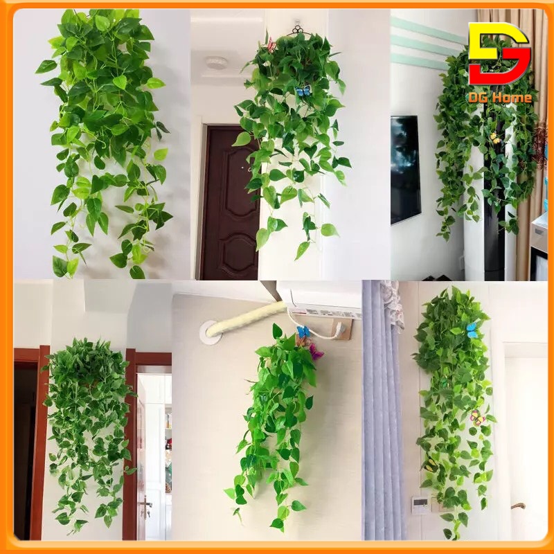 Giỏ Dây Leo Treo Tường Nhiều Mẫu Độc Đáo Đã Cắm Sẵn Dài 90cm Tặng Móc 3D DC-46