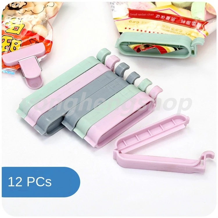 Set 12 kẹp miệng túi nhựa Mini