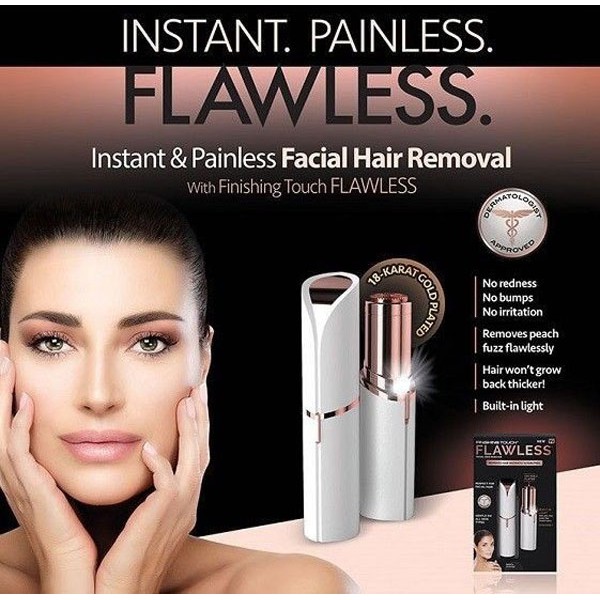 MÁY TẨY LÔNG MẶT VÀ TOÀN THÂN TỰ ĐỘNG CẦM TAY CAO CẤP FLAWLESS