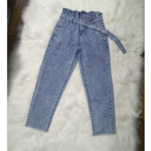 QUẦN JEAN NỮ BAGGY KÈM THẮT LƯNG SIZE S.M.L HH45