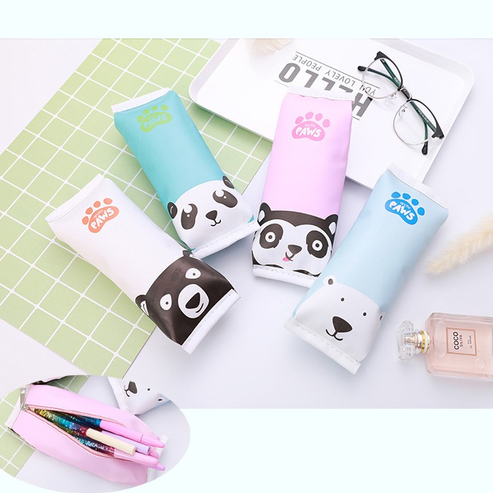 HCM - Hộp bút gấu Paws Pastel dễ thương