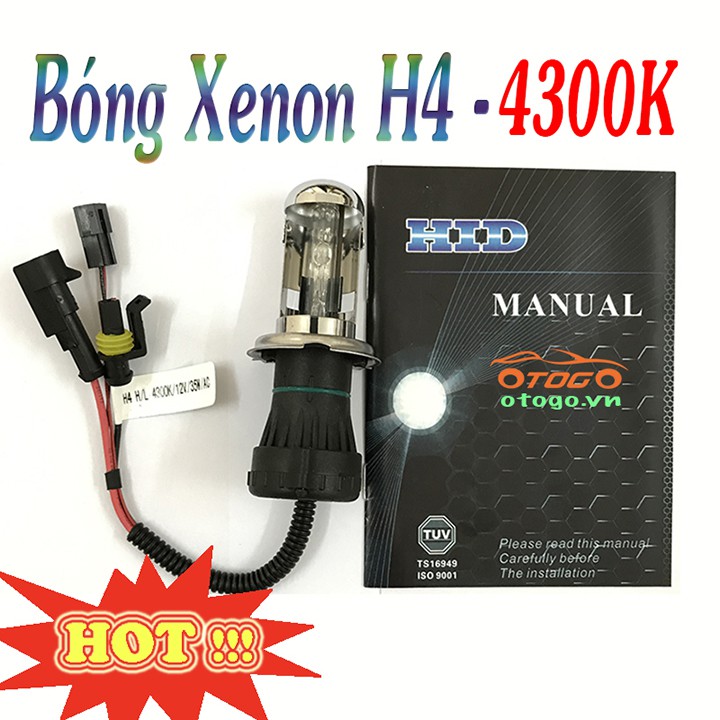 Bóng Đèn Xenon H4 - 4300K