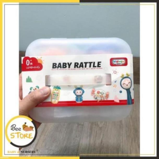 [MỞ KHO SỈ BÁN LẺ] Xúc xắc gặm nướu bộ 10 món Baby Rattle, Xúc Xắc cho bé
