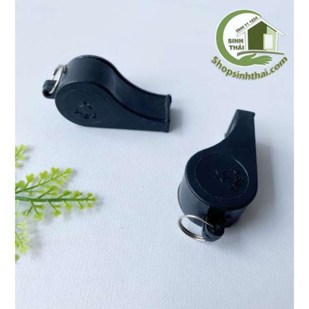 Còi thổi bằng nhựa - còi trọng tài thể thao màu đen