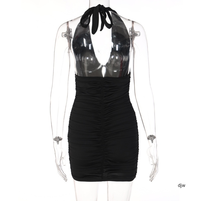 Đầm Bodycon Cổ Chữ V Hở Lưng Thời Trang Gợi Cảm D0310