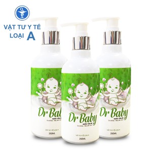 [Date 09/2022] Combo 3 Nước Tắm Thảo Dược Cho bé Dr Baby 250ml Sạch Rôm Sảy, Mẩn Ngứa, Hăm Tã An Toàn Từ Thảo Dược