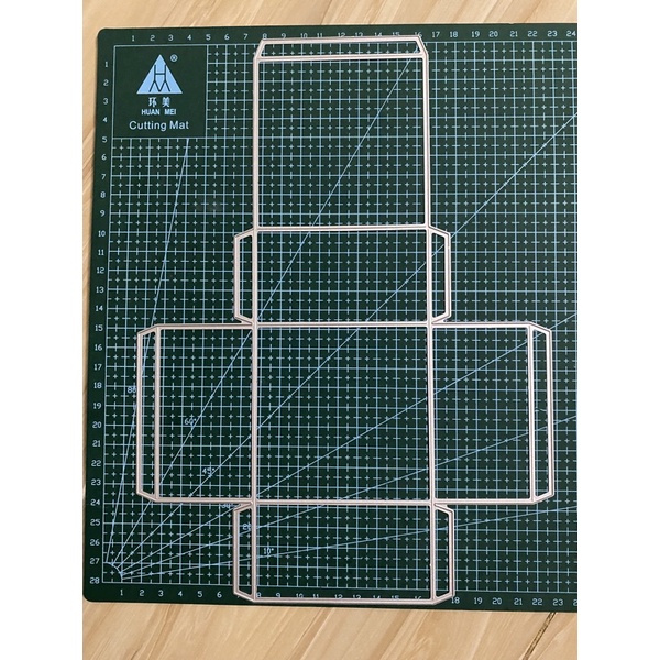Khuôn thép làm hộp quà size vuông 9cm - cao 5 cm