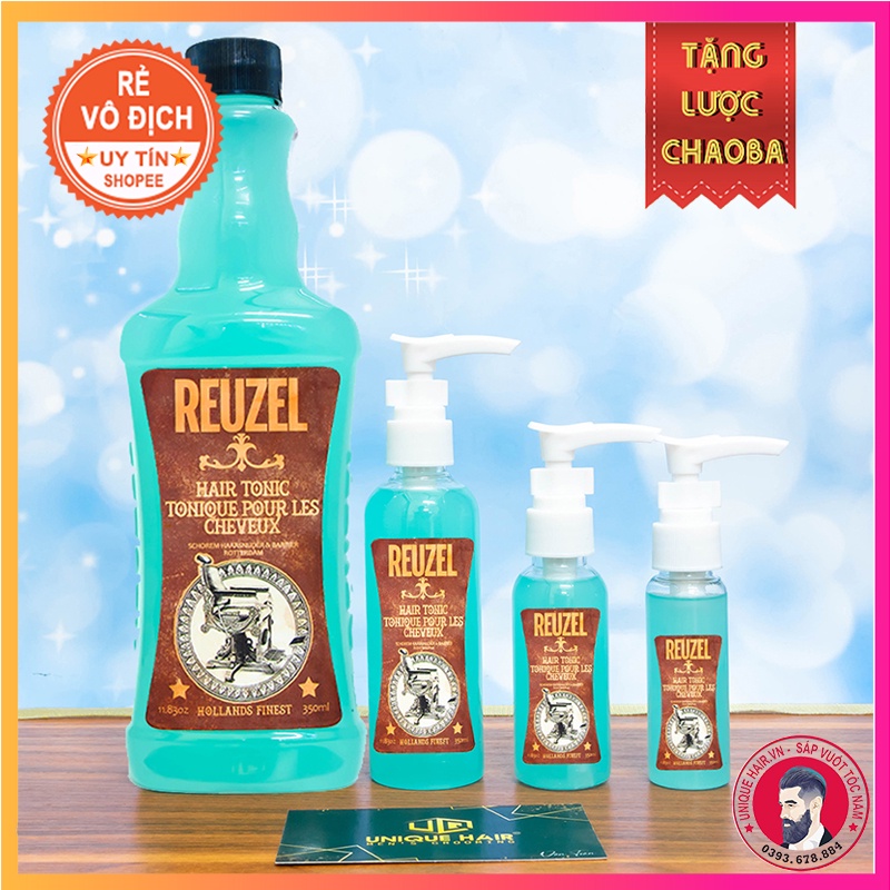 Chiết Nước Chải Tóc REUZEL HAIR TONIC Giữ nếp nhẹ | size 30-50-100ml