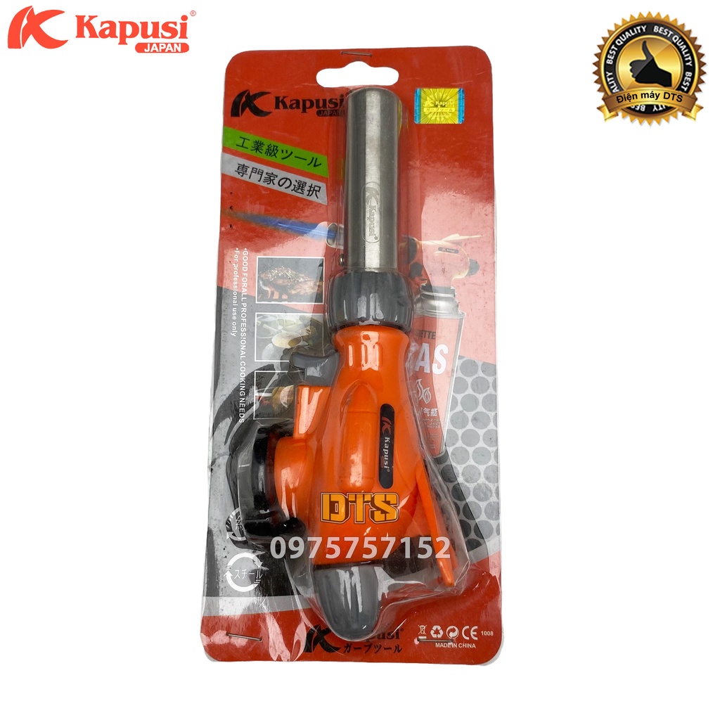 Đèn khò gas hình cánh én hãng Kapusi JAPAN, khò ga tự động đánh lửa, khò lửa bình gas đa năng, an toàn, đầu khò gas mini
