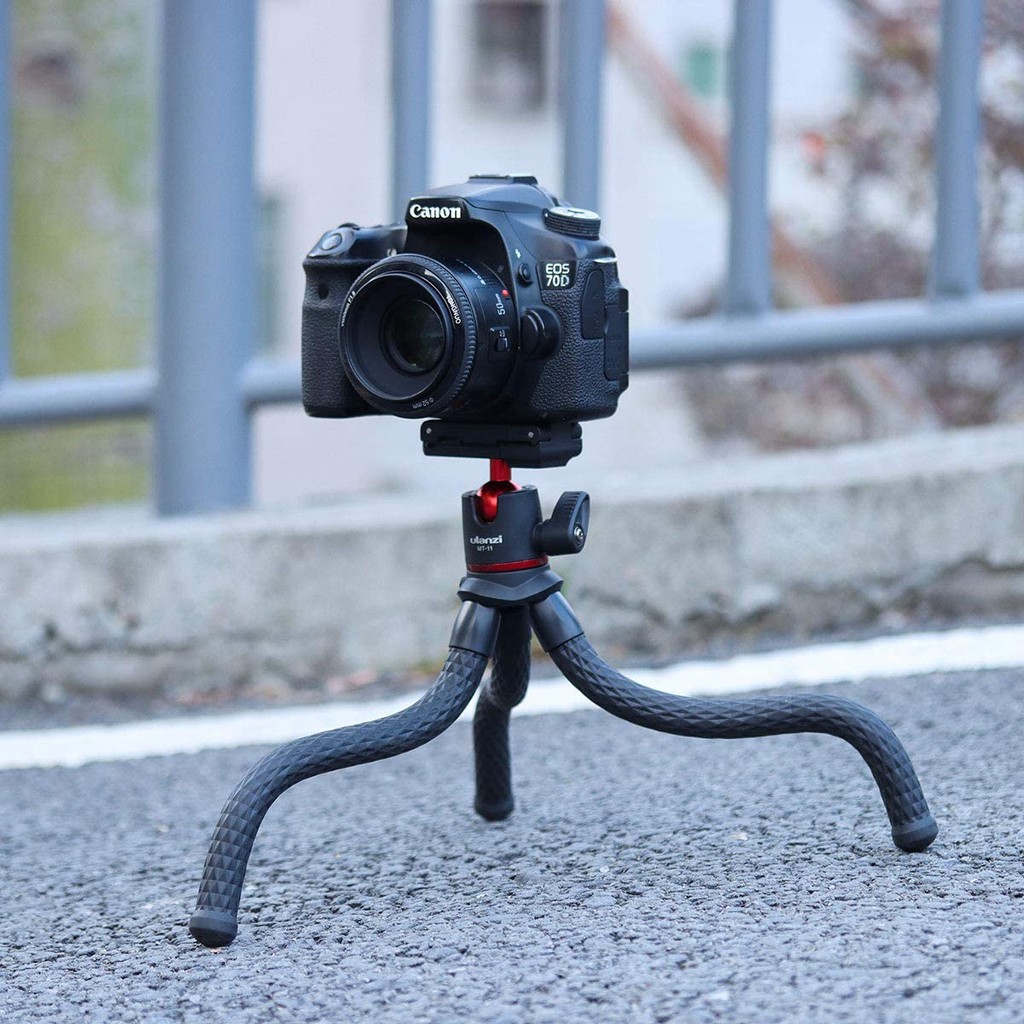 Chân Đế Ulanzi MT-11 Quay Phim Cho Điện Thoại, Máy Ảnh DSLR, Đầu Bóng Tích Hợp Giá Đỡ Điện Thoại, Vít 1/4 Magic Arm