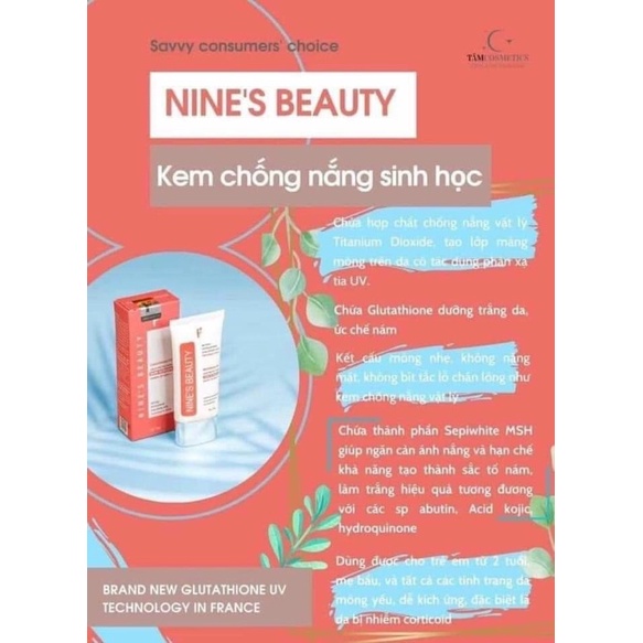 Kem chống nắng Nines Beauty chính hãng | BigBuy360 - bigbuy360.vn