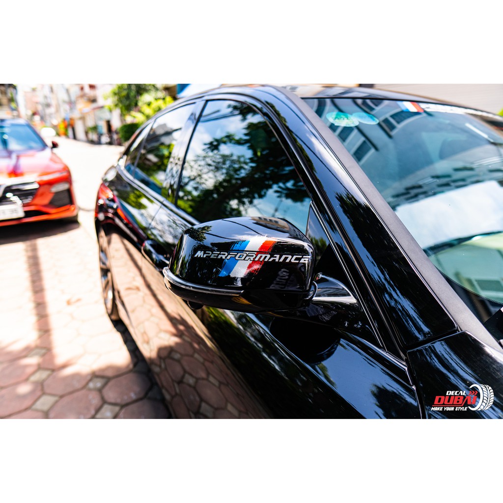 FULL BỘ TEM 9 STICKER PERFORMANCE TRANG TRÍ LÀM ĐẸP XE Ô TÔ CAO CẤP DÁN MỌI LOẠI XE