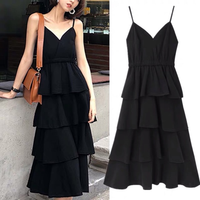 {order bigsize,45-90kg}Váy 2 dây maxi bigsize