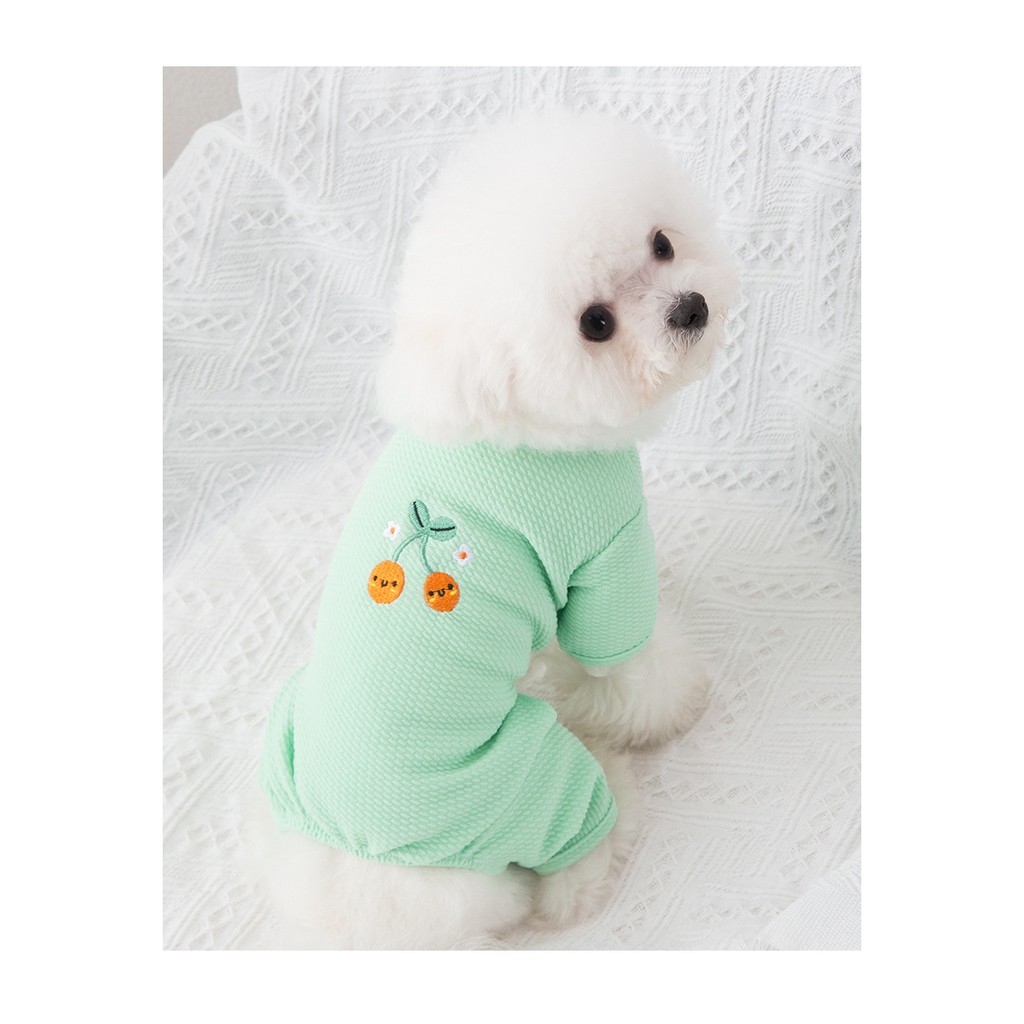 áo liền quần (jumsuit) thêu hình dành cho chó mèo