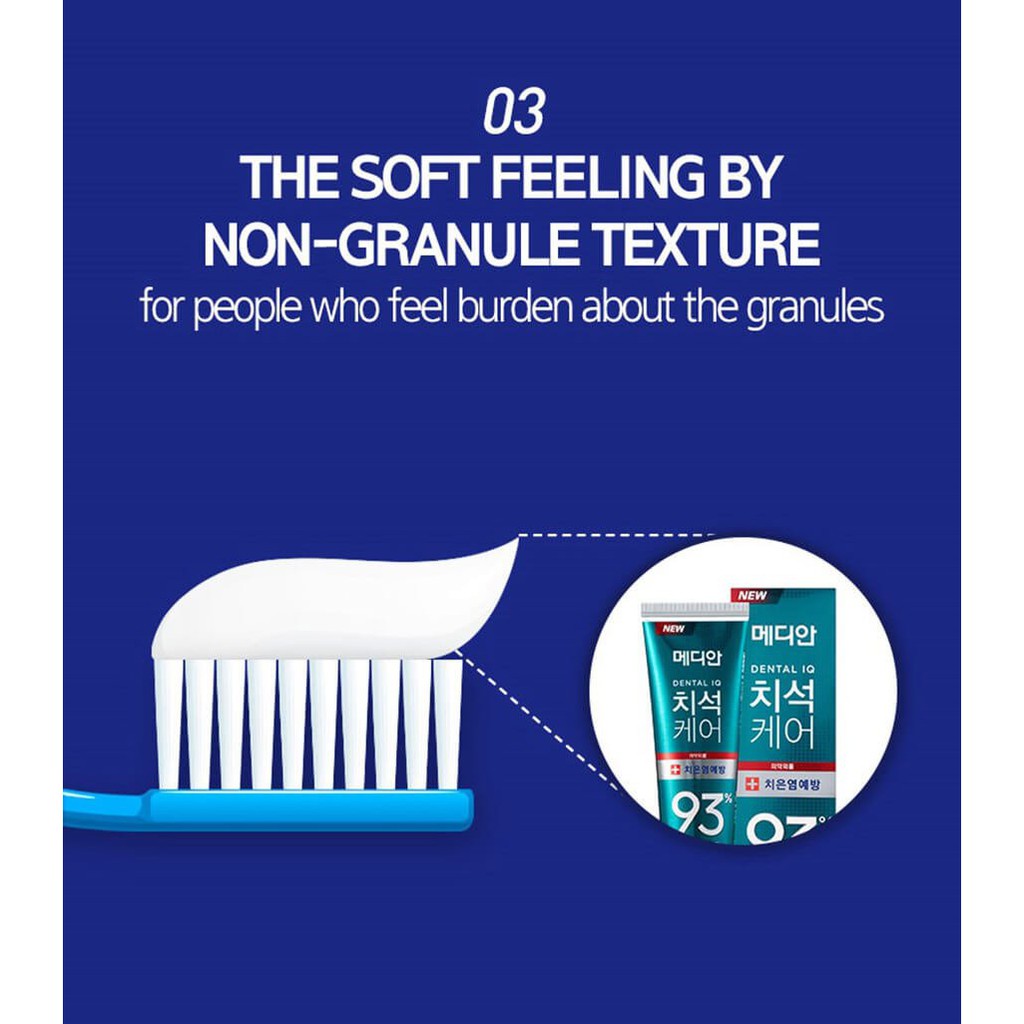 Kem Đánh Răng Median Giúp Trắng Răng, Loại Bỏ Mùi Hôi, Chống Sưng Nướu Dental IQ 93% Breath Care 120g