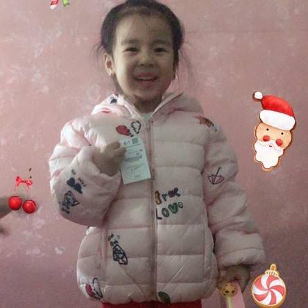 Áo phao ZARZ nót lông cừu cho bé gái hàng xuất dư